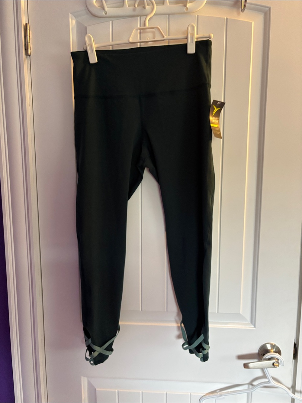 Old Navy High-Rise Leggings with Crisscross Hem Detail